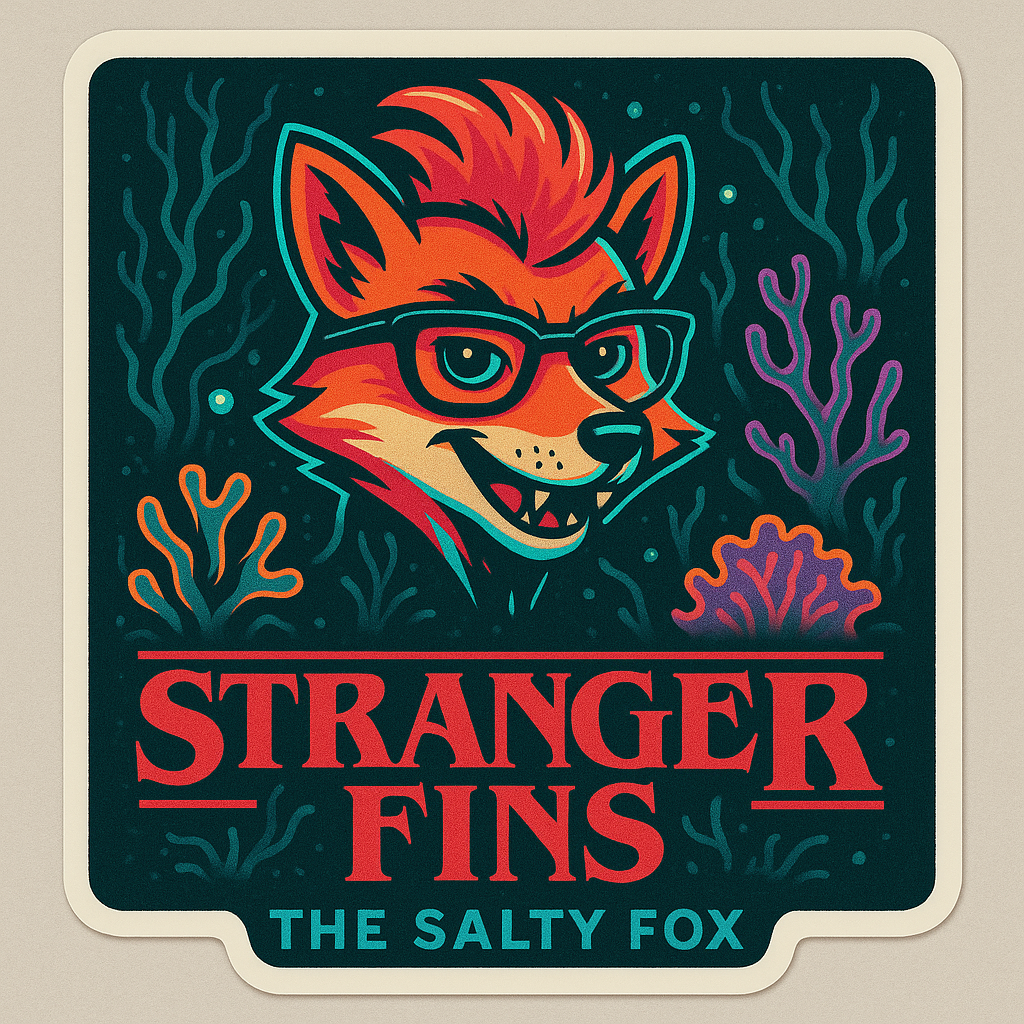 "Stranger Fins" Sticker – 3"